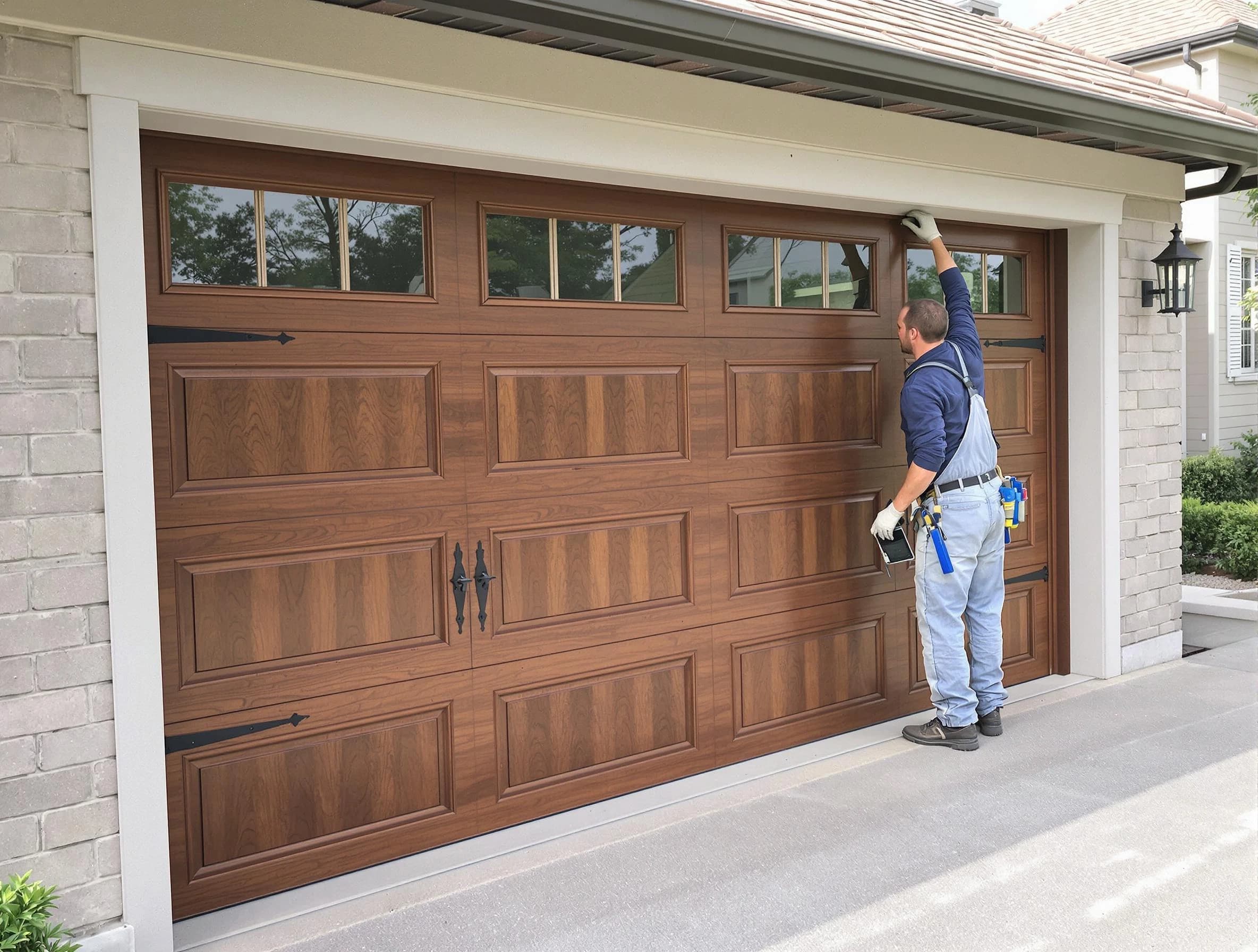 Custom garage door showcase by South Salt Lake Garage Door Repair in South Salt Lake