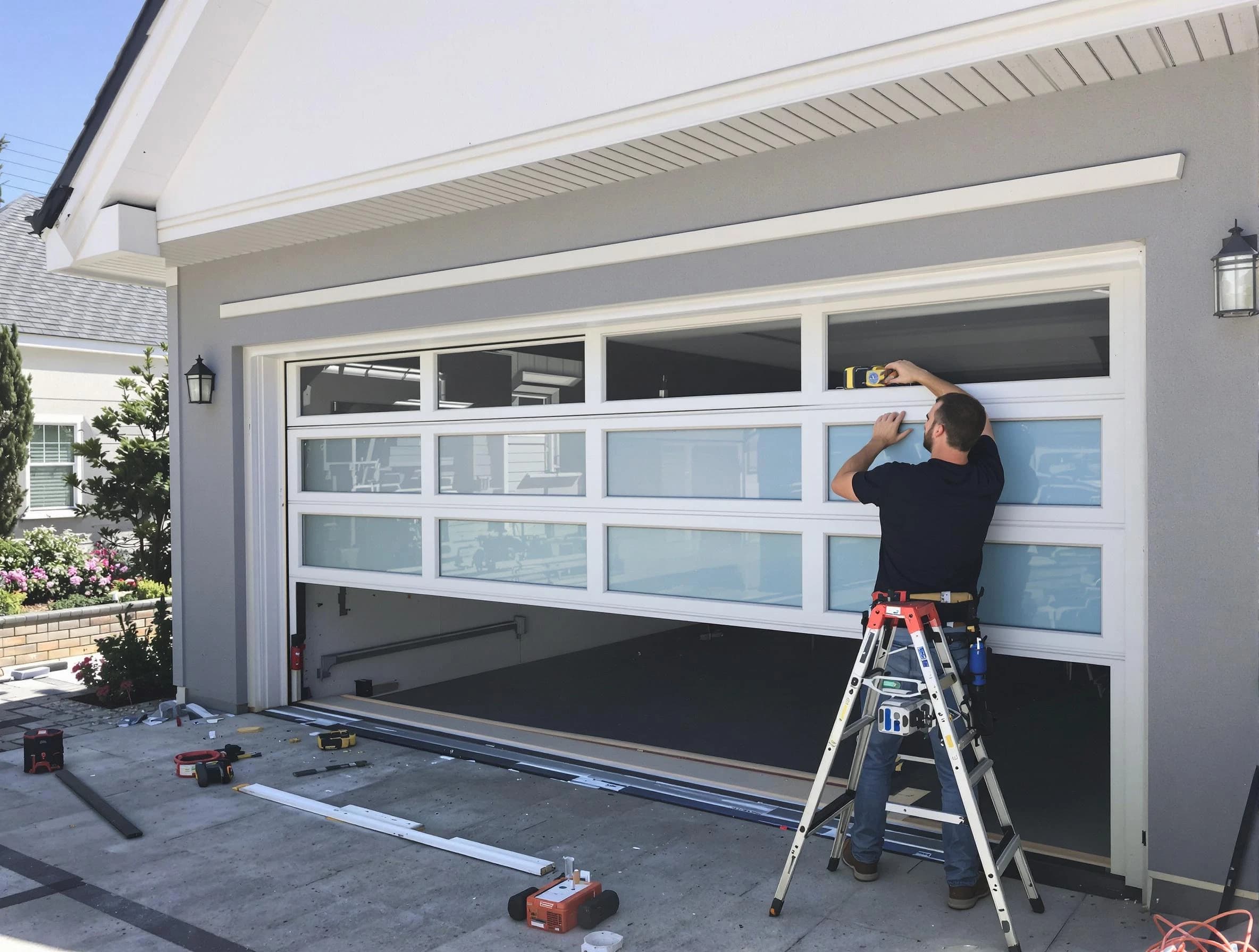 South Salt Lake Garage Door Repair team performing garage door replacement in South Salt Lake