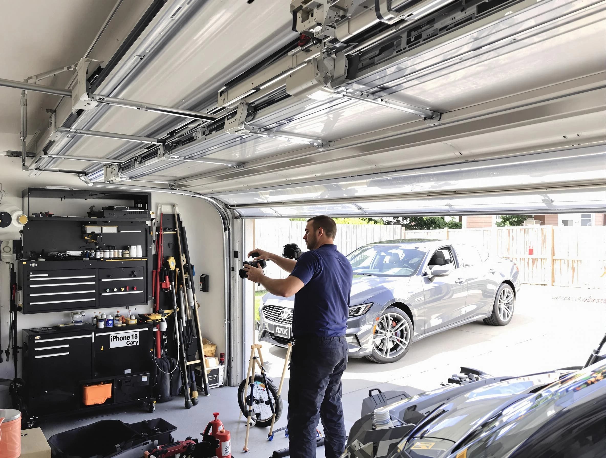 South Salt Lake Garage Door Repair technician fixing noisy garage door in South Salt Lake