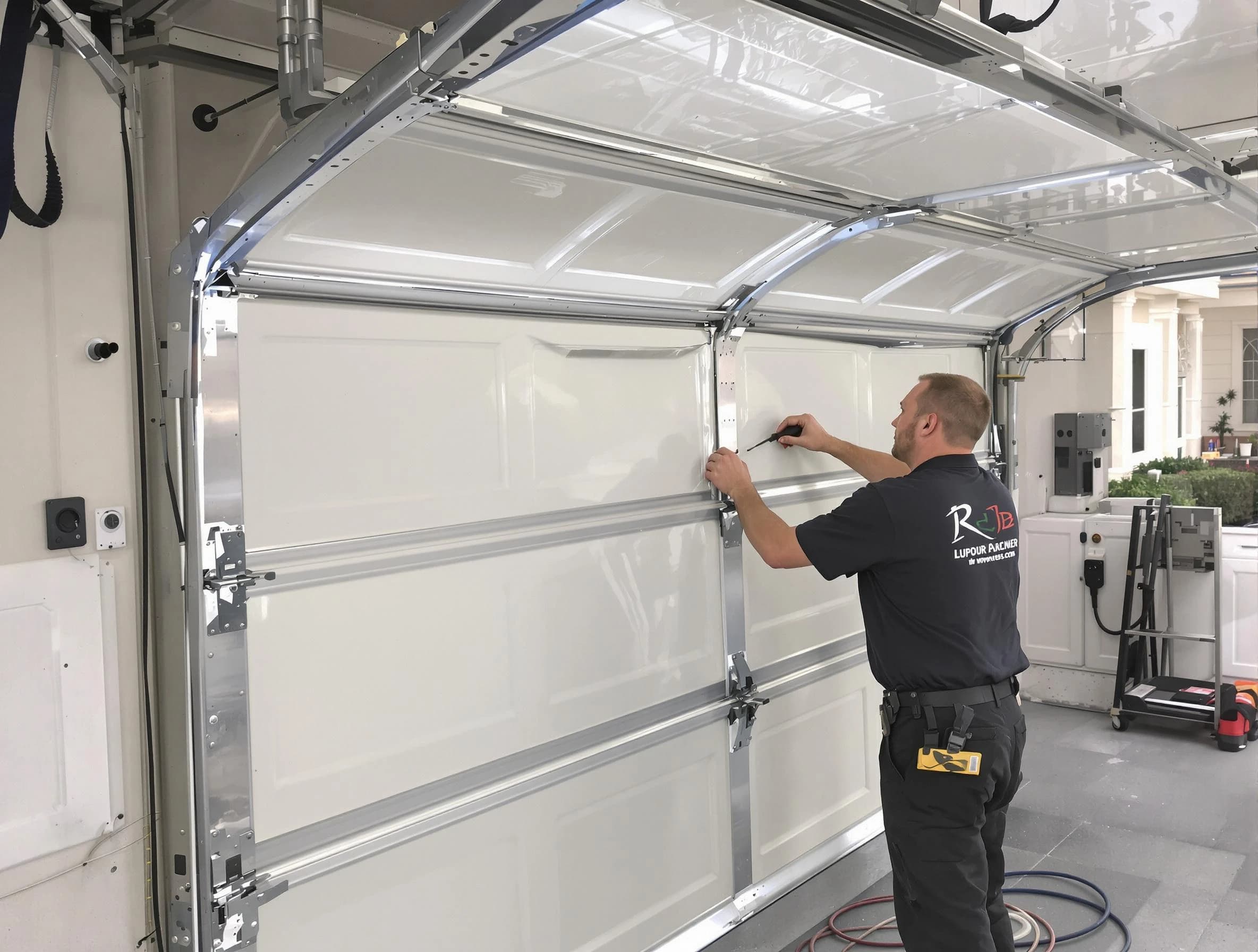 South Salt Lake Garage Door Repair professional performing panel repair in South Salt Lake