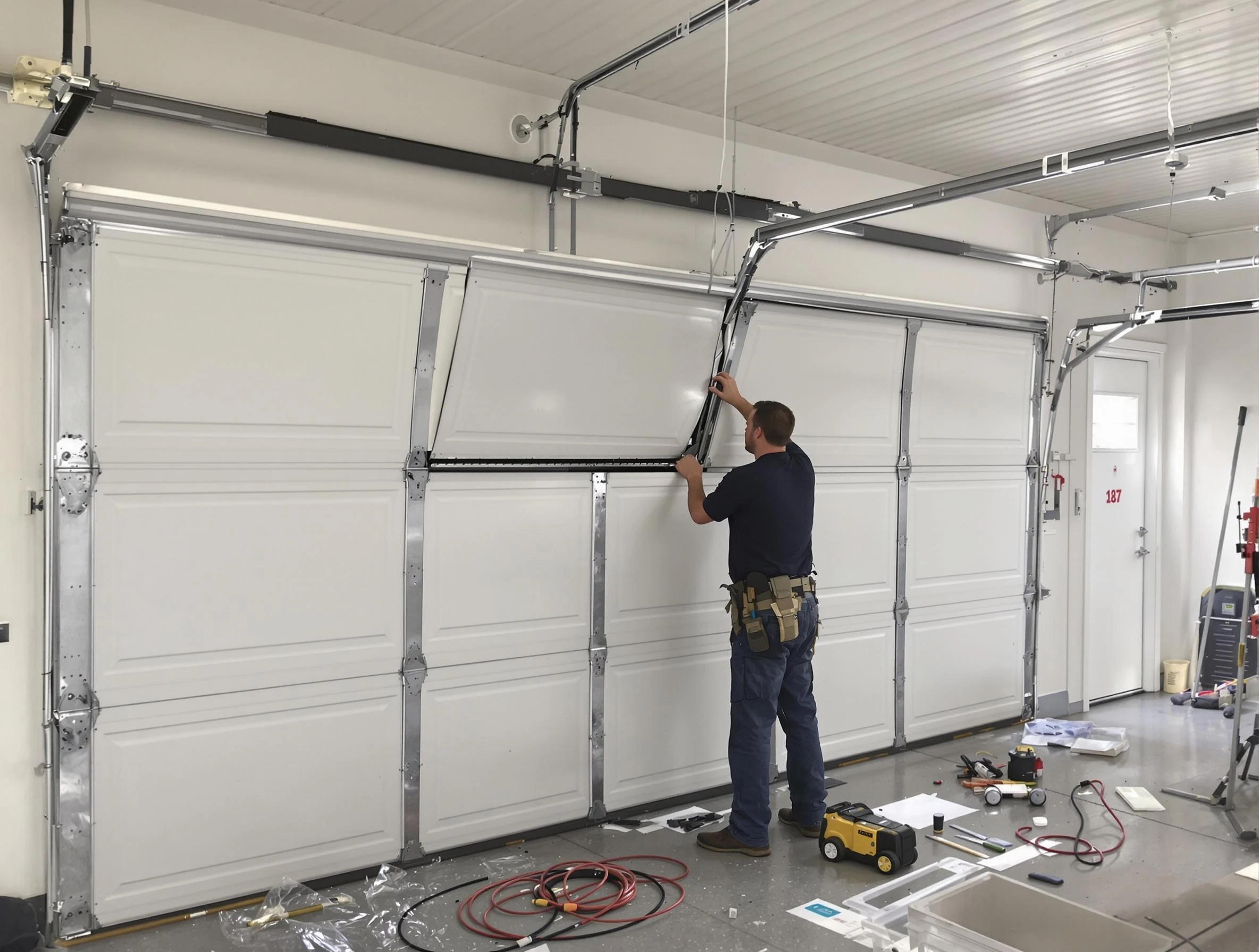Garage Door Section Replacement in South Salt Lake